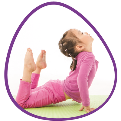 An image showing a young girl doing yoga by Striver.png